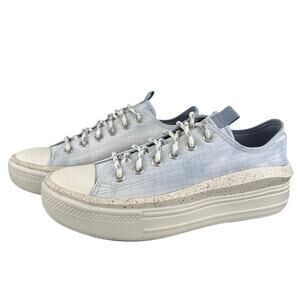 Converse Chuck Taylor All Star Move Platform Shoes Sneakers Cloudy Daze Blue 9.5